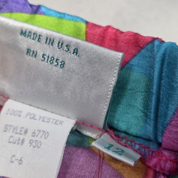 Vintage Lily's of Beverly Hills Tennis Style Golf Skirt Sz 12 Geometric USA Y2K - Picture 11 of 11